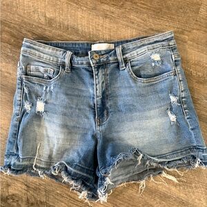 Distressed Denim Women's Shorts